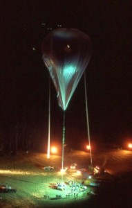 Lunch of the Jules Verne balloon from the Stratobowl in 1982