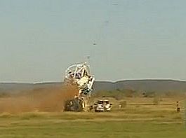 View of the moment when the NCT gondola impacted the parked car