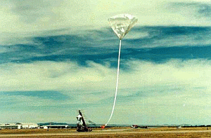 launch of a NASA balloon from Barstow-Daggett