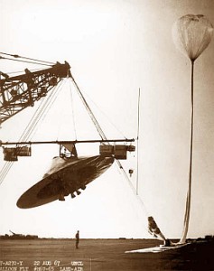 View of the launch of the PEPP aeroshell from Roswell AFB